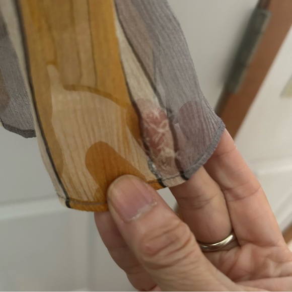 Sold out style! Zimmerman silk stripe belted midi skirt size 0 us size 4 - Picture 10 of 13